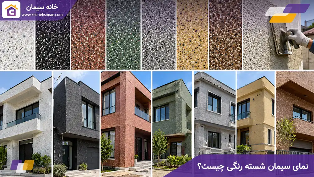 نمای سیمان شسته رنگی چیست؟