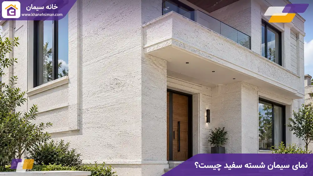 نمای سیمان شسته سفید چیست؟